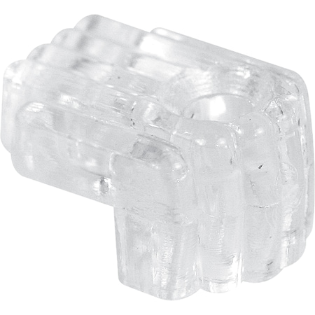 Prime-Line Mirror Clips, 1/4 in. Offset, Clear, Includes Installation Fasteners, PK50 MP9003-A